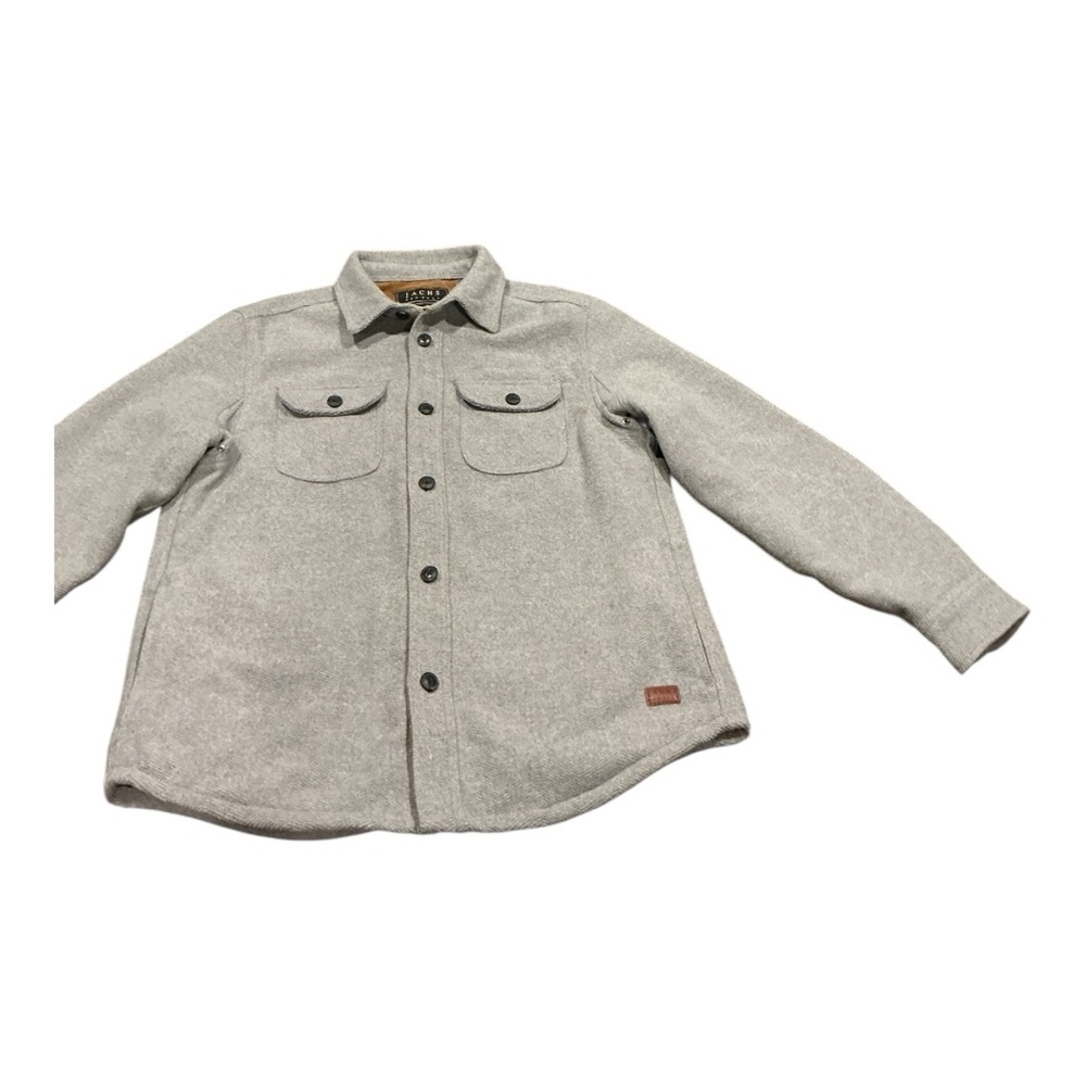 JACHS New York Men’s Wool Blend Shirt Jacket Shacket Gray Button Front Size M - Picture 6 of 9